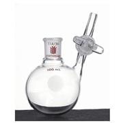 SYNTHWARE Round Bottom Reaction Flasks with Glass Stopcock