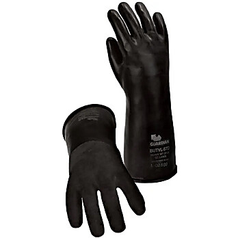 Reusable Butyl Gloves CP-7, 14"L, Smooth finish