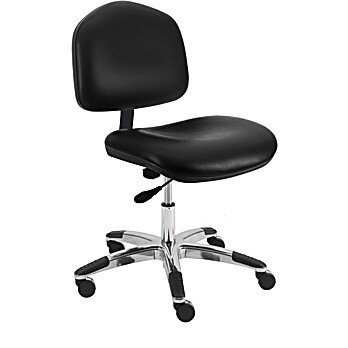 BenchPro Cleanroom Wide Chair Desk Height and Aluminum Base