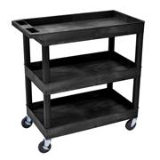 High Capacity Three Shelf Tub Carts