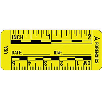SureSeal™ Adhesive Photo Scales - Fluorescent Yellow - 2"/5 cm 