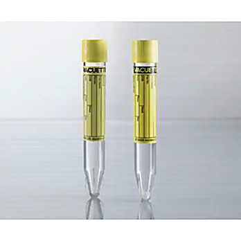  Greiner Vacuette 9mL (16x100mm) Urine CCM Preservative Tubes Sterile, Conical Bottom, Skirted