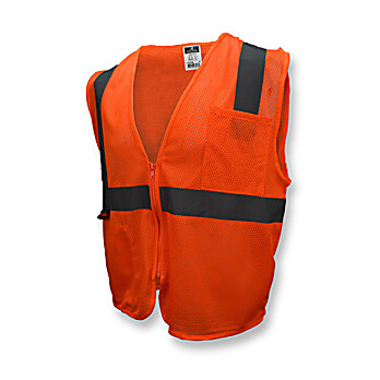 SV2Z Economy Type R Class 2 Mesh Safety Vest with Zipper 