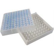 SP Bel-Art, SP Bel-Art 100-Place Plastic Freezer Storage Boxes; Opaque  Black (Pack of 5)