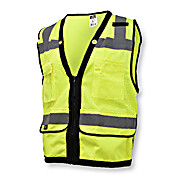 SV59Z Type R Class 2 Heavy Duty Mesh/Solid Surveyor Safety Vest