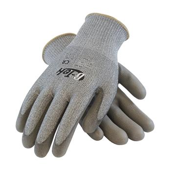 G-Tek® Gray Polyurethane Grip Gloves with HPPE Fiber