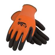 G-Tek® Hi-Vis Orange Micro-Surface Nitrile Grip Gloves with HPPE Fiber