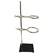 610mm Rod Humboldt Powder-Coated Black Finish Rectangular Enameled Steel Support Stand with Base and Rod Case of 10 152mm x 229mm Base 