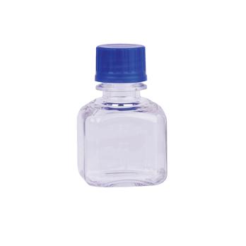Square Media Bottles (PETG) - Standard Caps