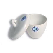 Porcelain Crucibles, Tall Form with Lid