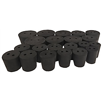 Assorted 2 Hole Rubber Stoppers