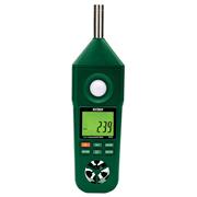 Hygro-Thermo-Anemometer-Light-Sound Meter