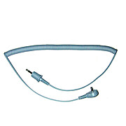 Dual Conductor Coil Cord With 3mm Phono Plug