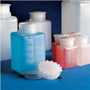 Wide Mouth, PE, Square Bottles