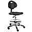 BenchPro Urethane Chair With 18” Adjustable Footring and Aluminum Base
