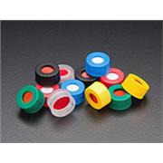 Preassembled R.A.M.™ 9mm Ribbed Screw Thread Cap with PTFE/Silicone with Slit Septa