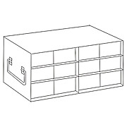 Upright Freezer Drawer Racks (for 50-Cell 1.5mL Microtube Storage Boxes)