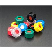 Preassembled R.A.M.™ 9mm Ribbed Screw Thread Cap with Fixed PTFE/Silicone Septa