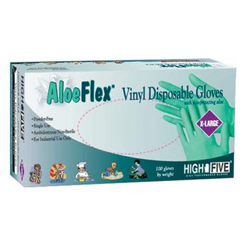 Aloe Flex Vinyl Gloves, Non-Medical