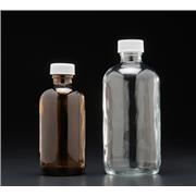 Boston Round Glass Bottles, PTFE Lined, Certified