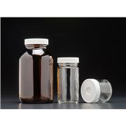 Clear and Amber Wide Mouth Septum Bottle, Standard