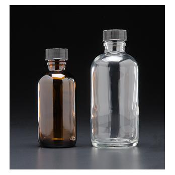 Amber Narrow Mouth Septum Bottle, Standard