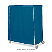 Metro 18X36X62CMB Vinyl-Coated Nylon Cover for 18" x 36" x 62" Shelving, Zipper Closure, Mariner Blue