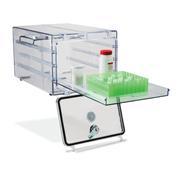 Desiccator Cabinet, Clear Acrylic, 3 Door Dry Box, 12W, 12D, 36H