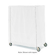 Metro 18X36X62C Vinyl-Coated Nylon Cover for 18" x 36" x 62" Shelving, Zipper Closure, White