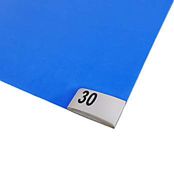 Cleanline Sticky Mats, Peel-Off Sheets, Numbered Corners, 36" x 60"