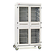 Metro SXRD76MXD2 Starsys XD Extra Deep Mobile Supply Cabinet, Double Wide, Clear Doors, Key Locking