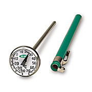 Kettle Thermometer, 3 Dial, 4 Probe, 1/2 MPT