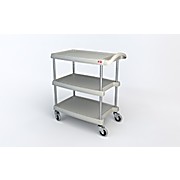 Metro myCart Series 3-Shelf Utility Cart, Gray