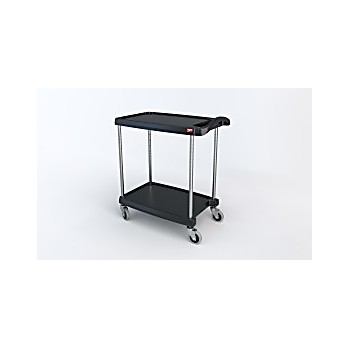 Metro myCart Series 2-Shelf Utility Cart, Black