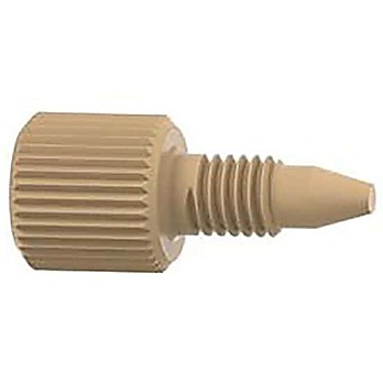 P-551 Port Plug, Standard Knurl, Natural PEEK, 10-32 Coned