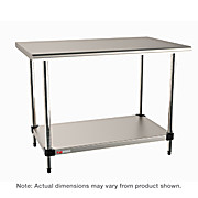Metro Stationary Stainless Worktable with Stainless Island Top