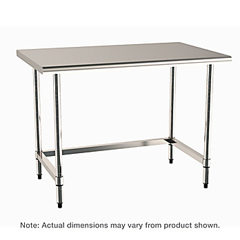 Metro Stationary Stainless Worktable with Stainless Island Top