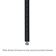 Metro Super Erecta SiteSelect Industrial Wire Shelving Post, Black, 74" H