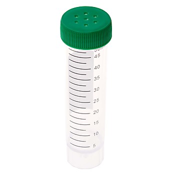 TUBE & CAP, 50mL Centrifuge Tube & Cap, Self-Standing - Bags, Non-sterile (Caps and Tubes Packed Separately)