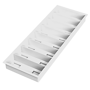 Slide Tray, 8 Place, White