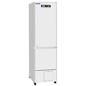 PHCbi Brand Biomedical Refrigerator with Freezer, 6.3 cu.ft. fridge, 2.8 cu.ft. manual defrost freezer, 115v, solid door, UN#1969