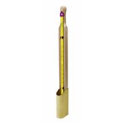 Glass Liquid Thermometer 0 - 120 °C & Brass Casing Welded to head