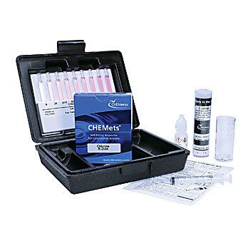 Chlorine (Free & Total) CHEMets Kit, Range: 0-25 & 0-125 ppm
