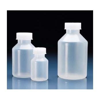 VITLAB Wide Mouth Reagent Bottle, Conical Slope Shouldered, Polypropylene, with Polypropylene Cap