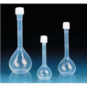 VITLAB Volumetric Flask, PFA, Class A Certified, per DIN EN ISO 1042, with Certificate, suitable for Trace Analysis