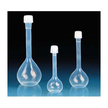 VITLAB Volumetric Flask, PFA, Class A Certified, per DIN EN ISO 1042, with Certificate, suitable for Trace Analysis