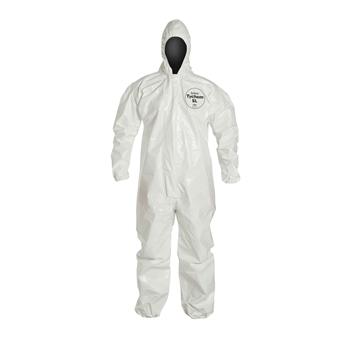 Tychem® 4000 Coveralls with Standard Fit Hood, Elastic Wrists & Ankles (Bound Seams)