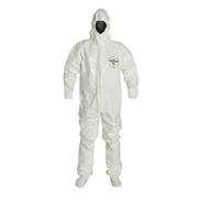 Tychem® 4000 Coveralls with Respirator Fit Hood, Elastic Wrists & Attached Socks
