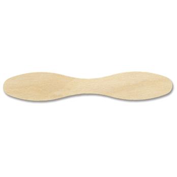5" Wooden Spoon, double-ended, individually wrapped