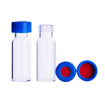 MicroLiter 9mm Screwthread Autosampler Vial, Cap, and Septa Assembled Kits with PTFE/Silicone/PTFE Septa